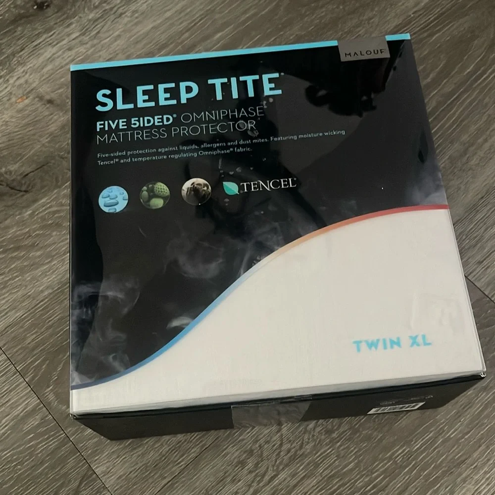 TWIN XL size mattress protector Sleep Tite Open Box Malouf